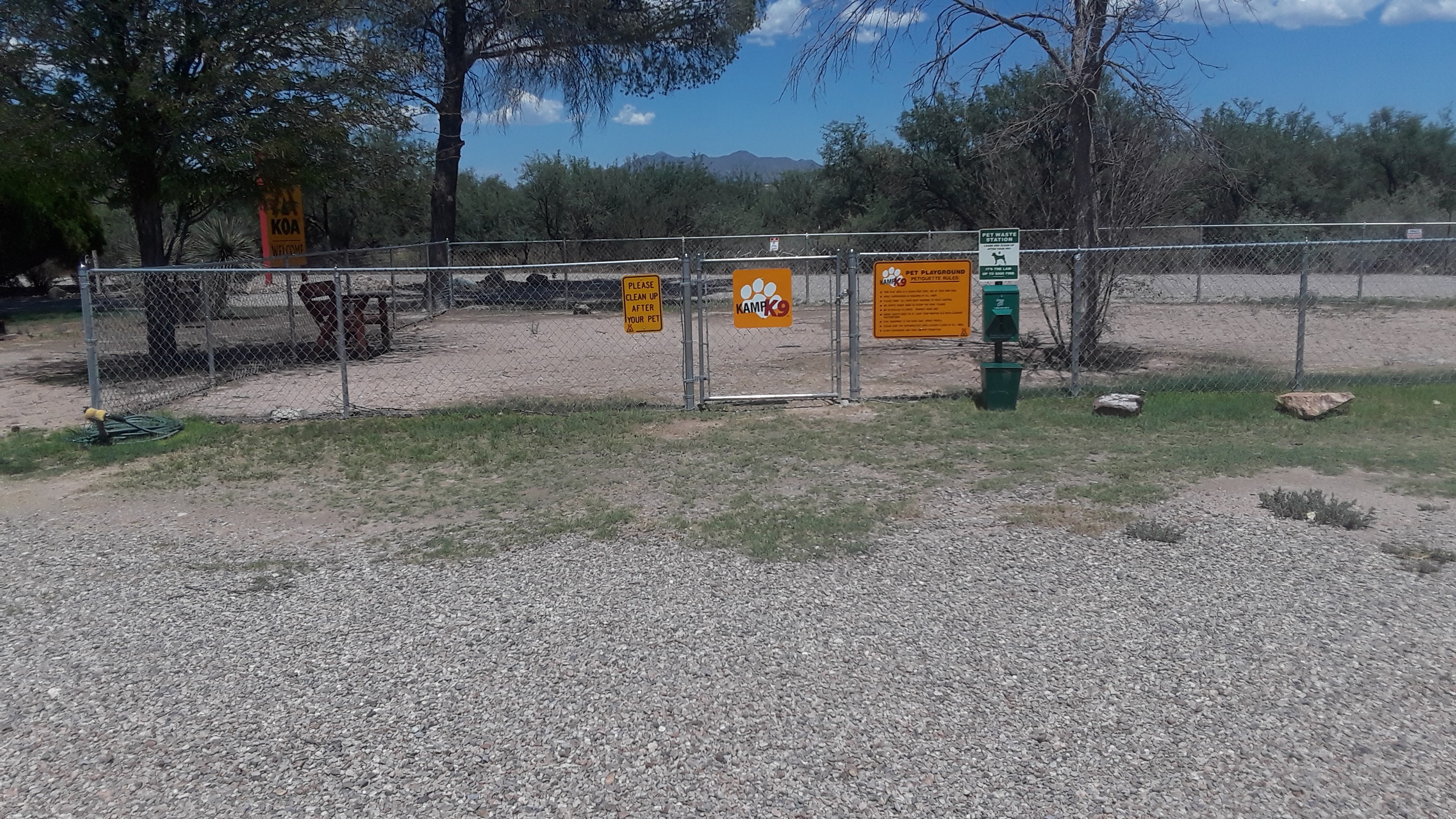 K-9 Pet area