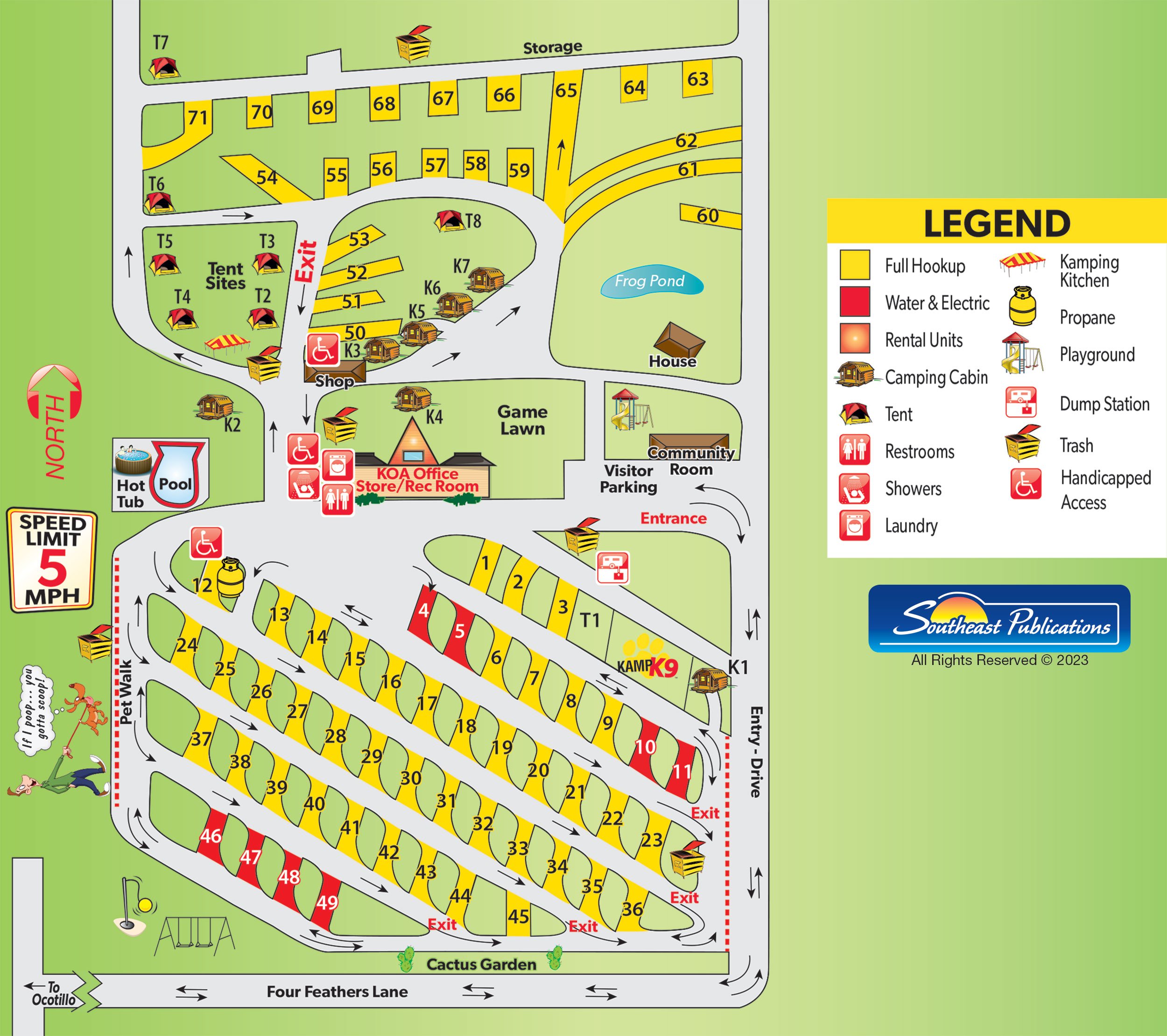Campground Site Map