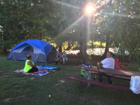 Tent by Pond