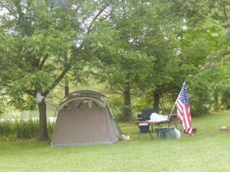 Tent by Pond