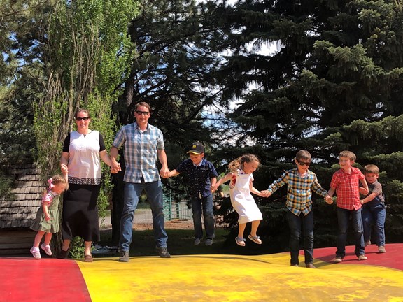 68 Foot Long Jumping Pillow