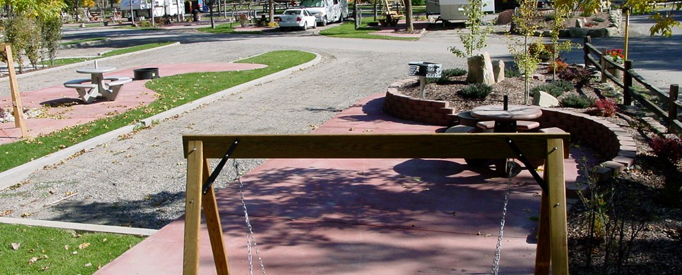Back In Full Hook Up Sites M1-M8 offer guests both peace and luxury with their spacious patios.