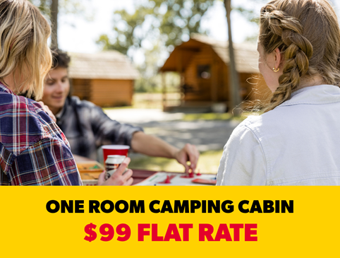 Camping Cabin Flat Rate 4 Person Photo