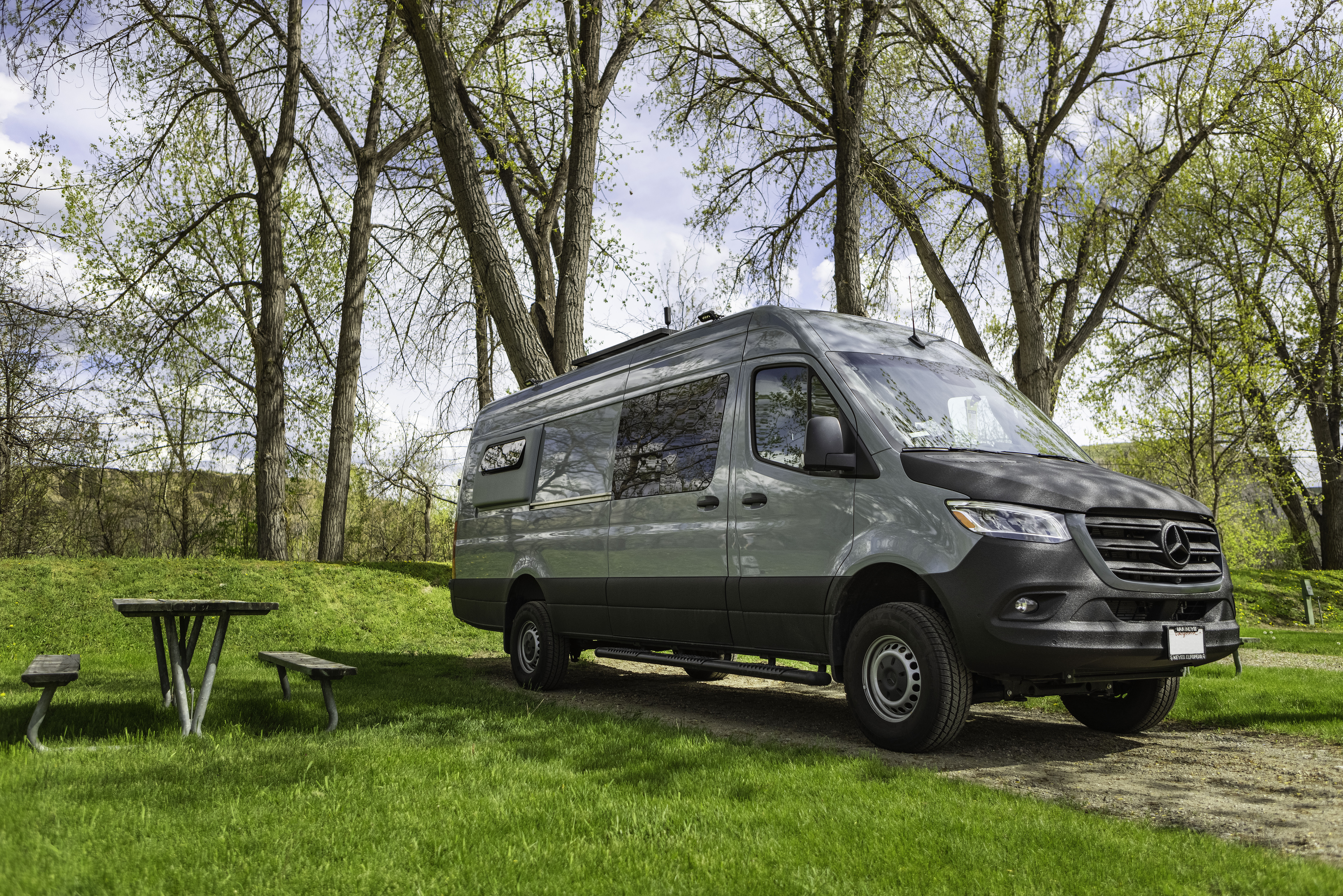 Enjoy a quiet water & electric site by backing in along the Yellowstone River.