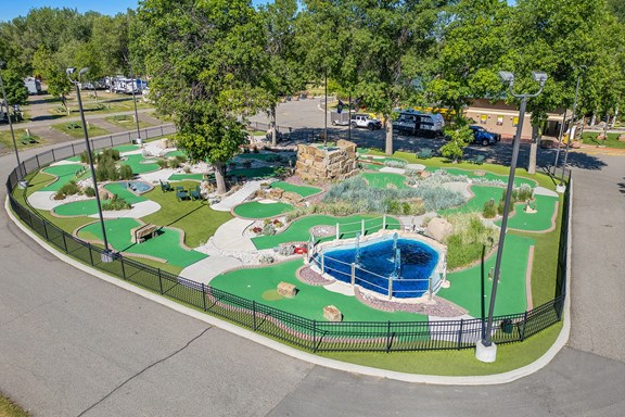Mini Golf - Aerial