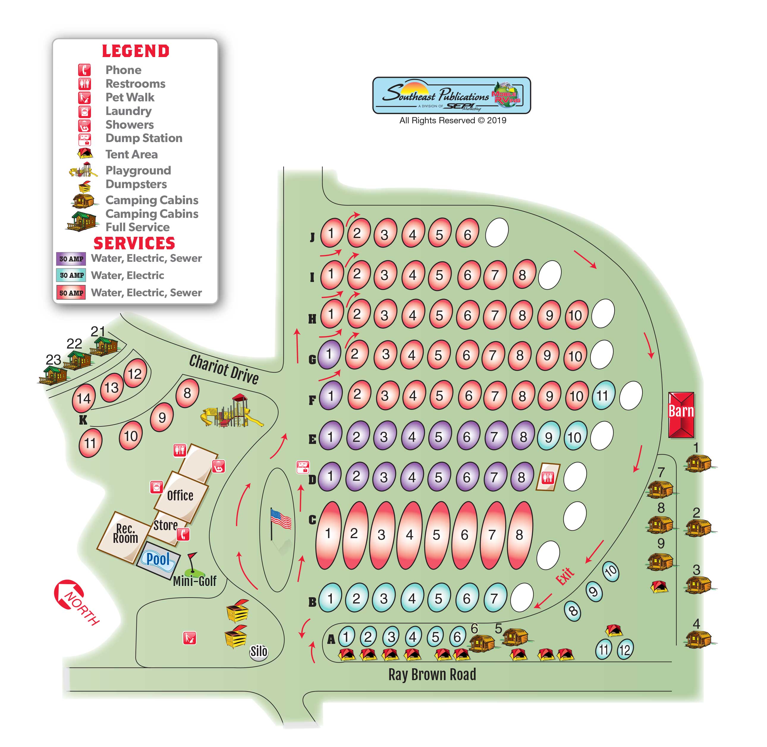 Campground Site Map