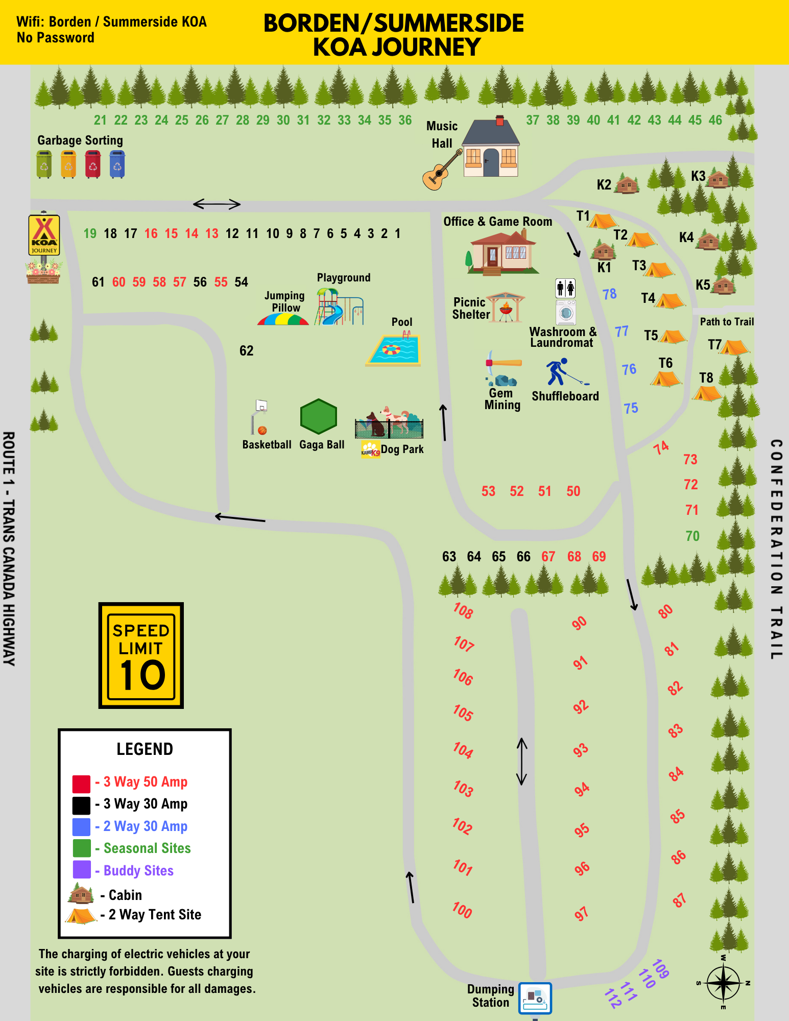 Campground Site Map