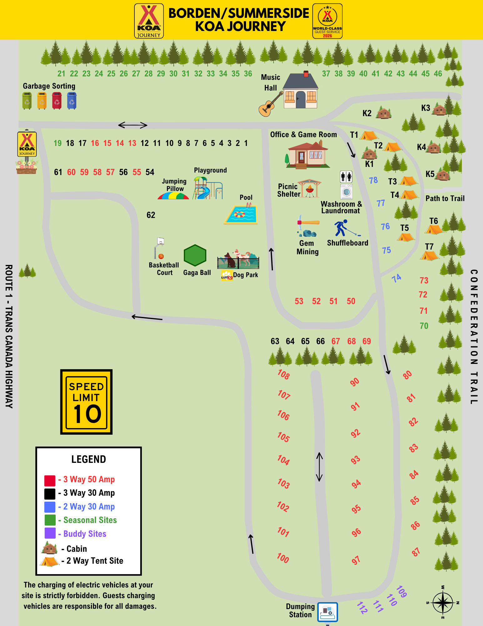 Campground Site Map