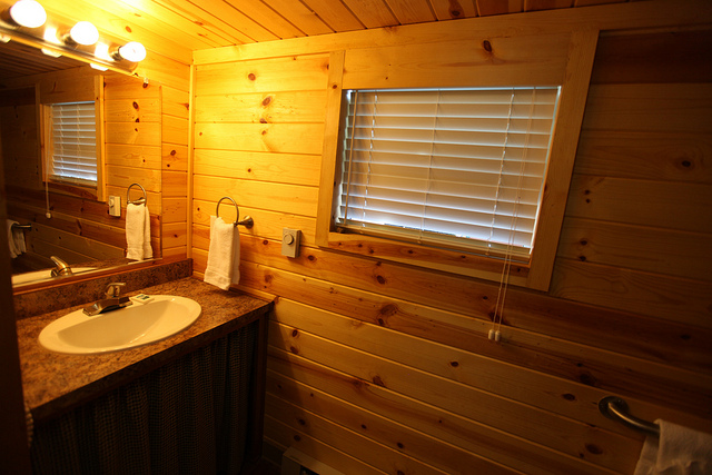 Spacious private bathroom.