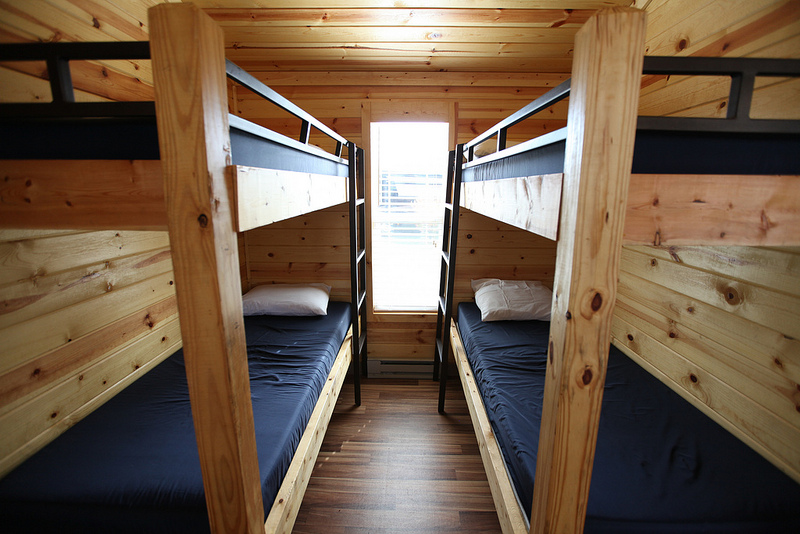 Kids will love the bunk room with two sets of full bunks.