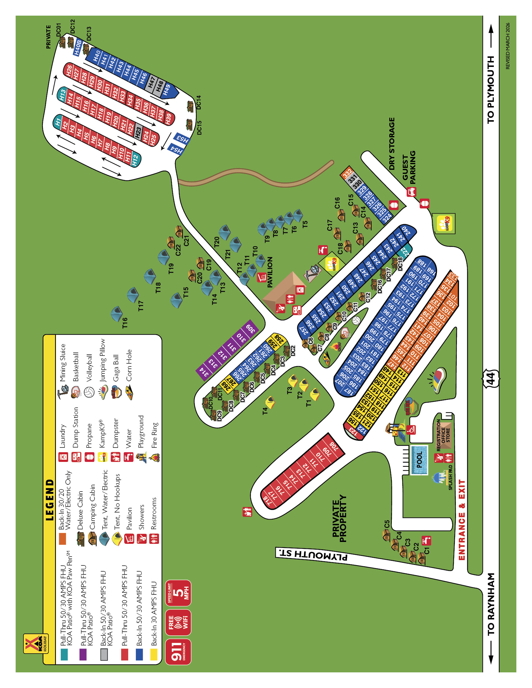 Campground Site Map