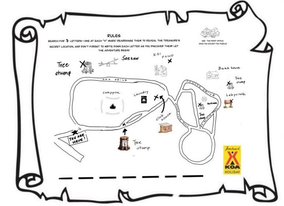 Treasure Map and Scavenger Hunt Games