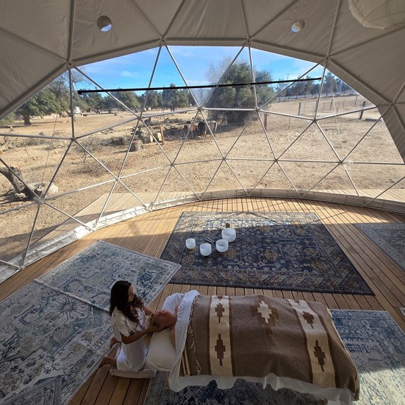 Simply Natural Wellness Dome at Boulevard KOA