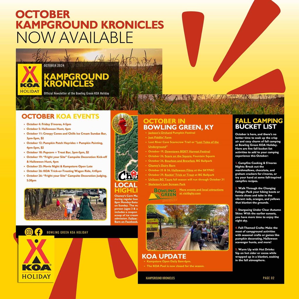 KOA Kampground Kronicles October 2024