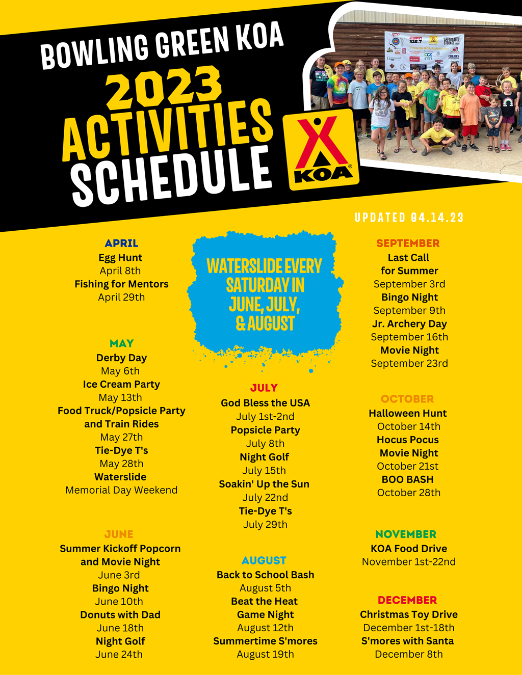 2023 Event Calendar