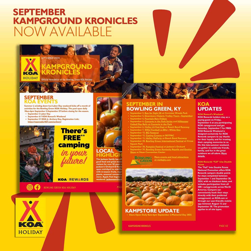 KOA Kampground Kronicles September 2024