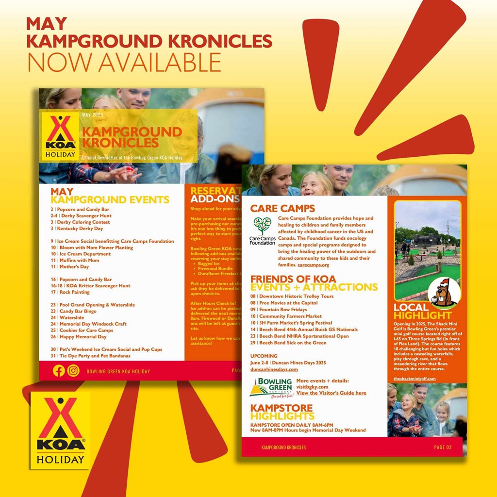 KOA Kampground Kronicles May 2025