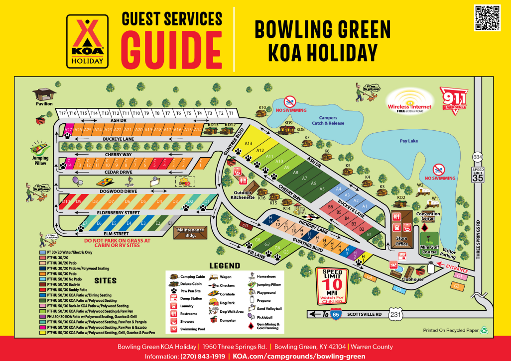 Campground Site Map