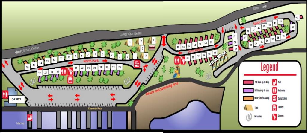 Campground Site Map