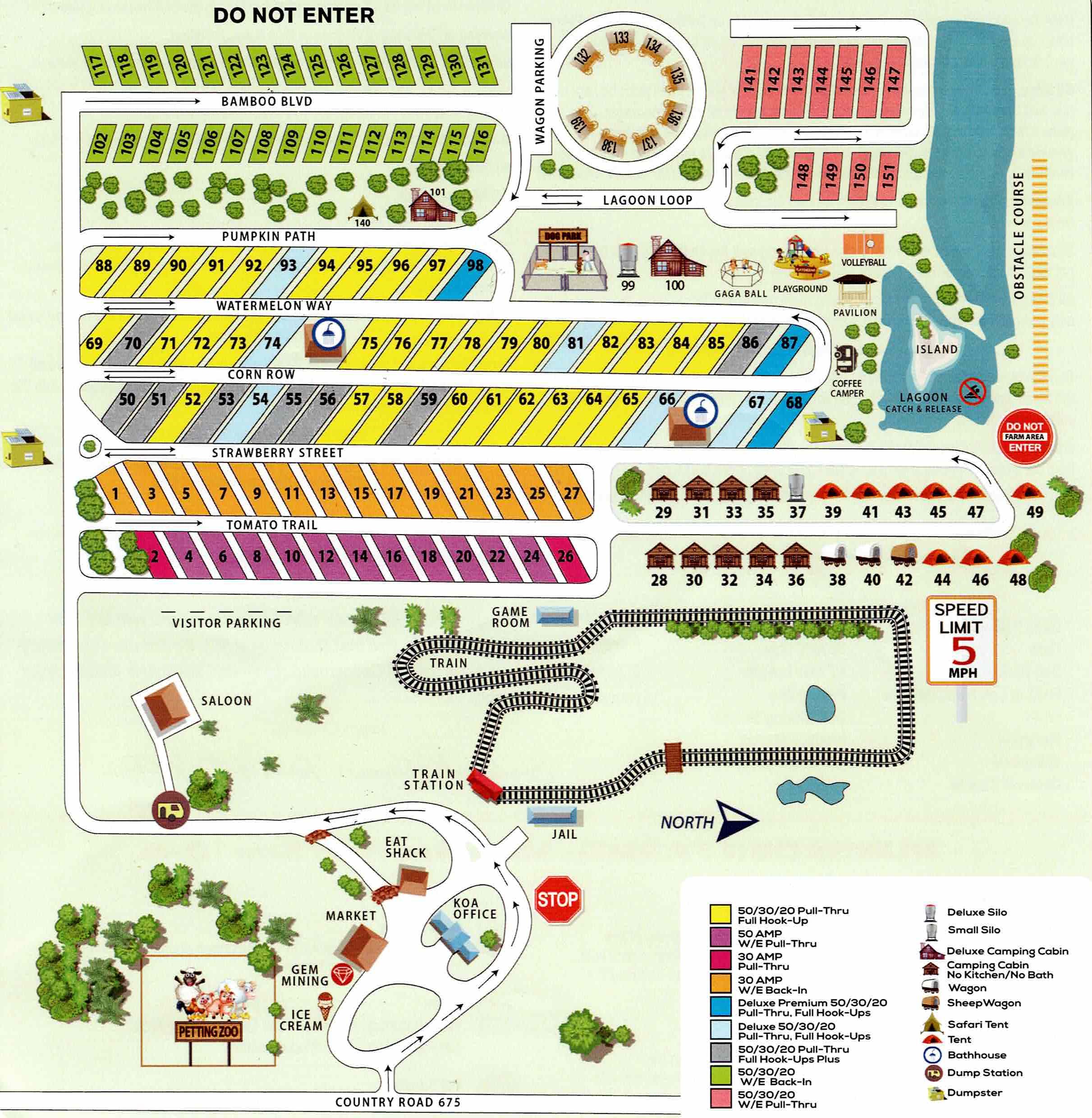 Campground Site Map