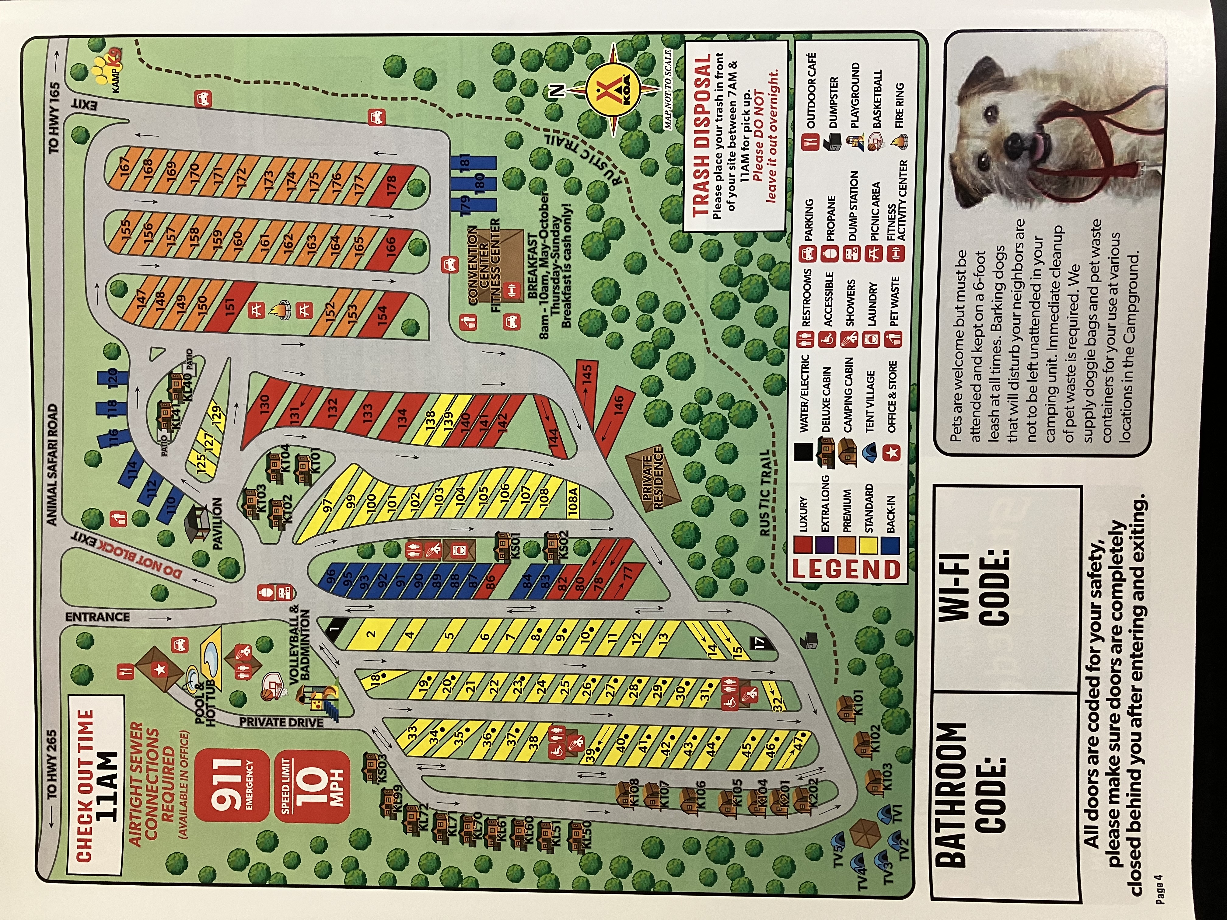 Campground Site Map