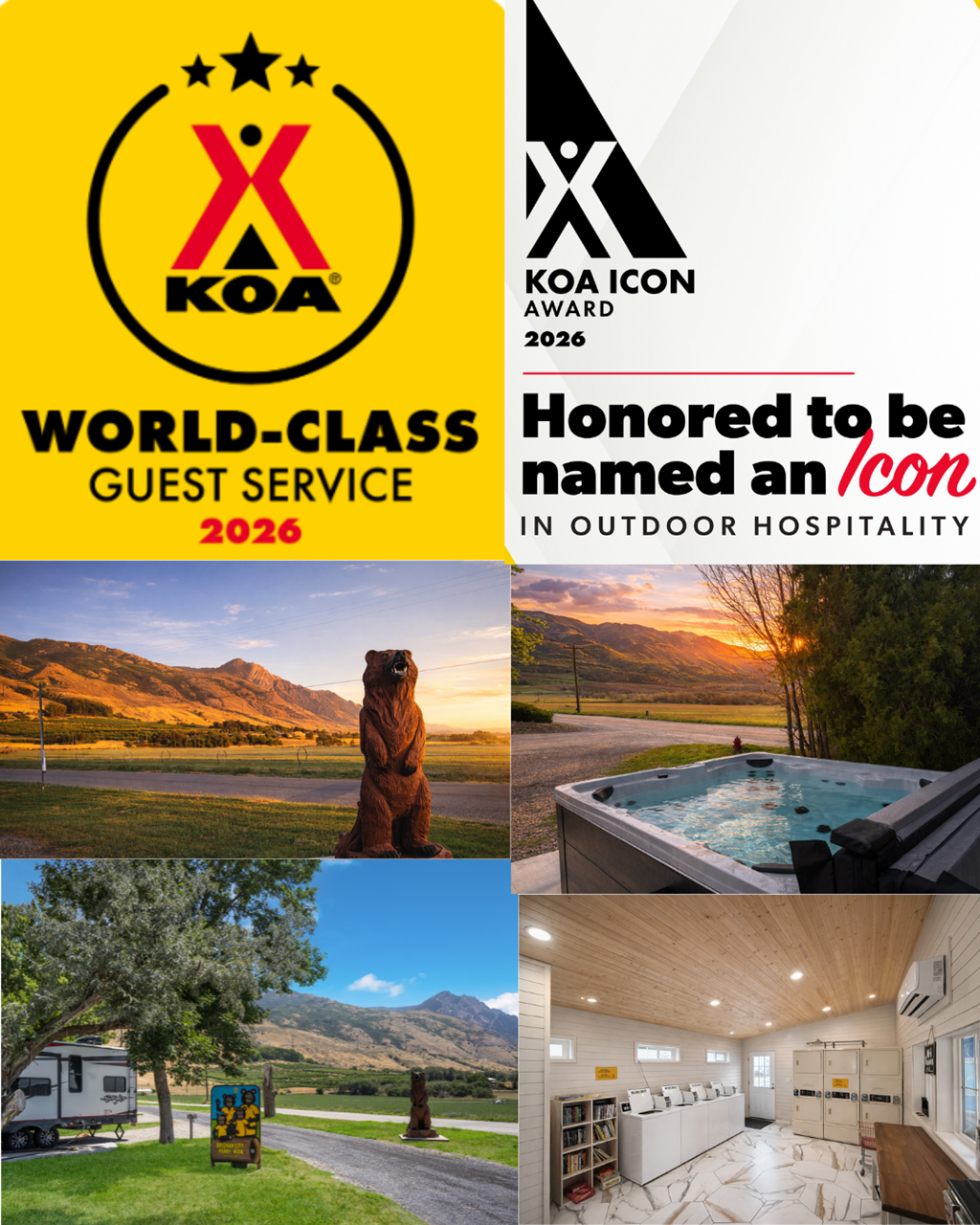 Brigham City KOA Earns 2026 Icon Award & Elevates Camping