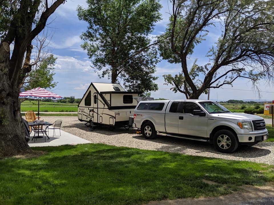 Patio SIte with gorgeous views and all the amenities. Great for Big and Small Rigs!
