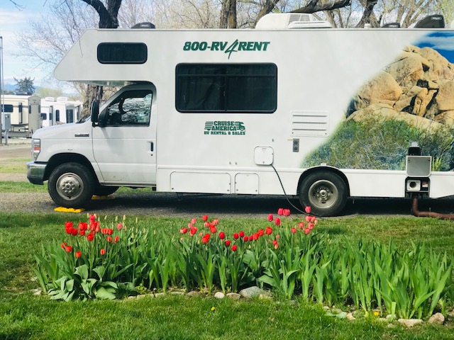 Back in, Full Hookup RV Site