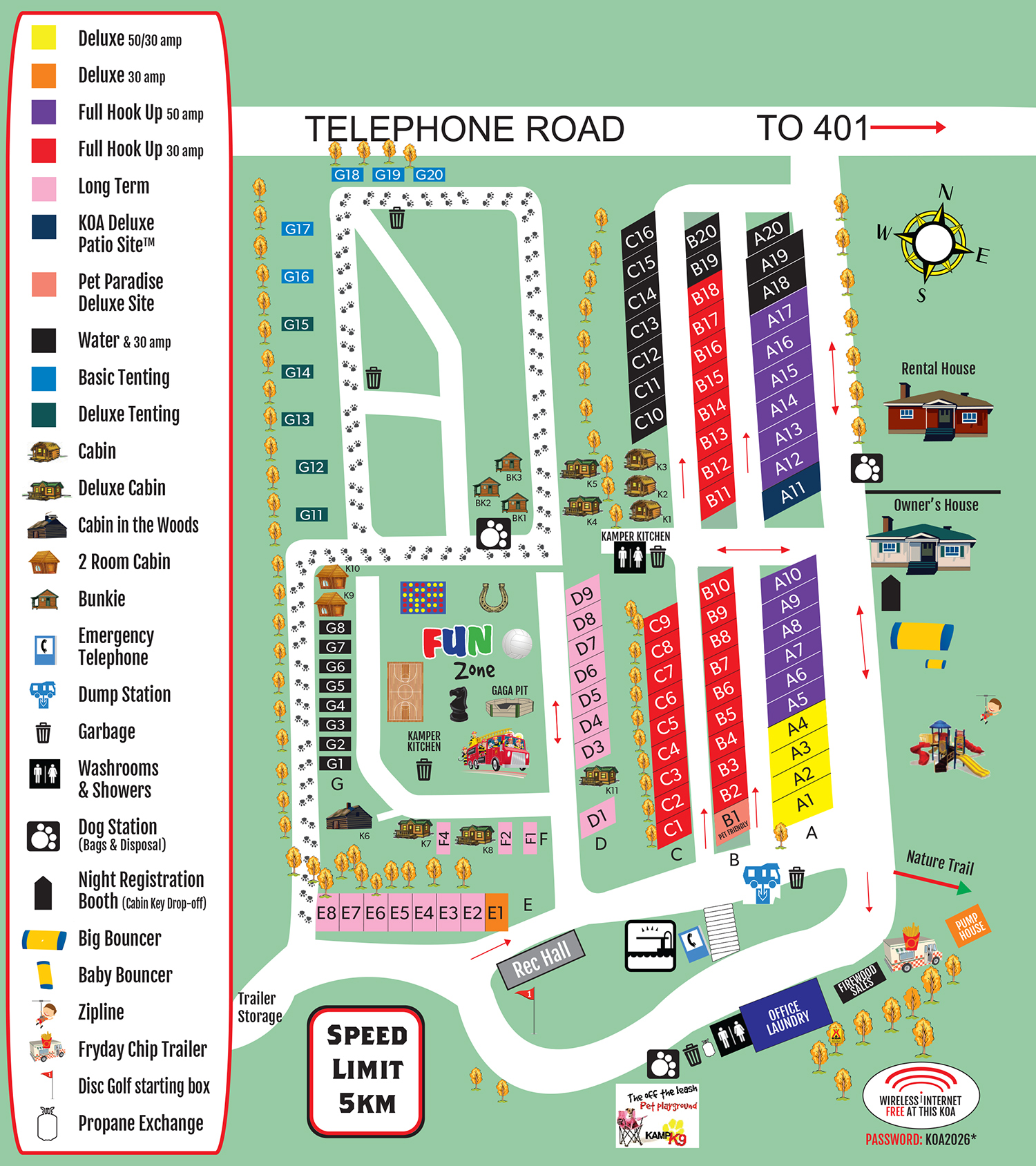 Campground Site Map