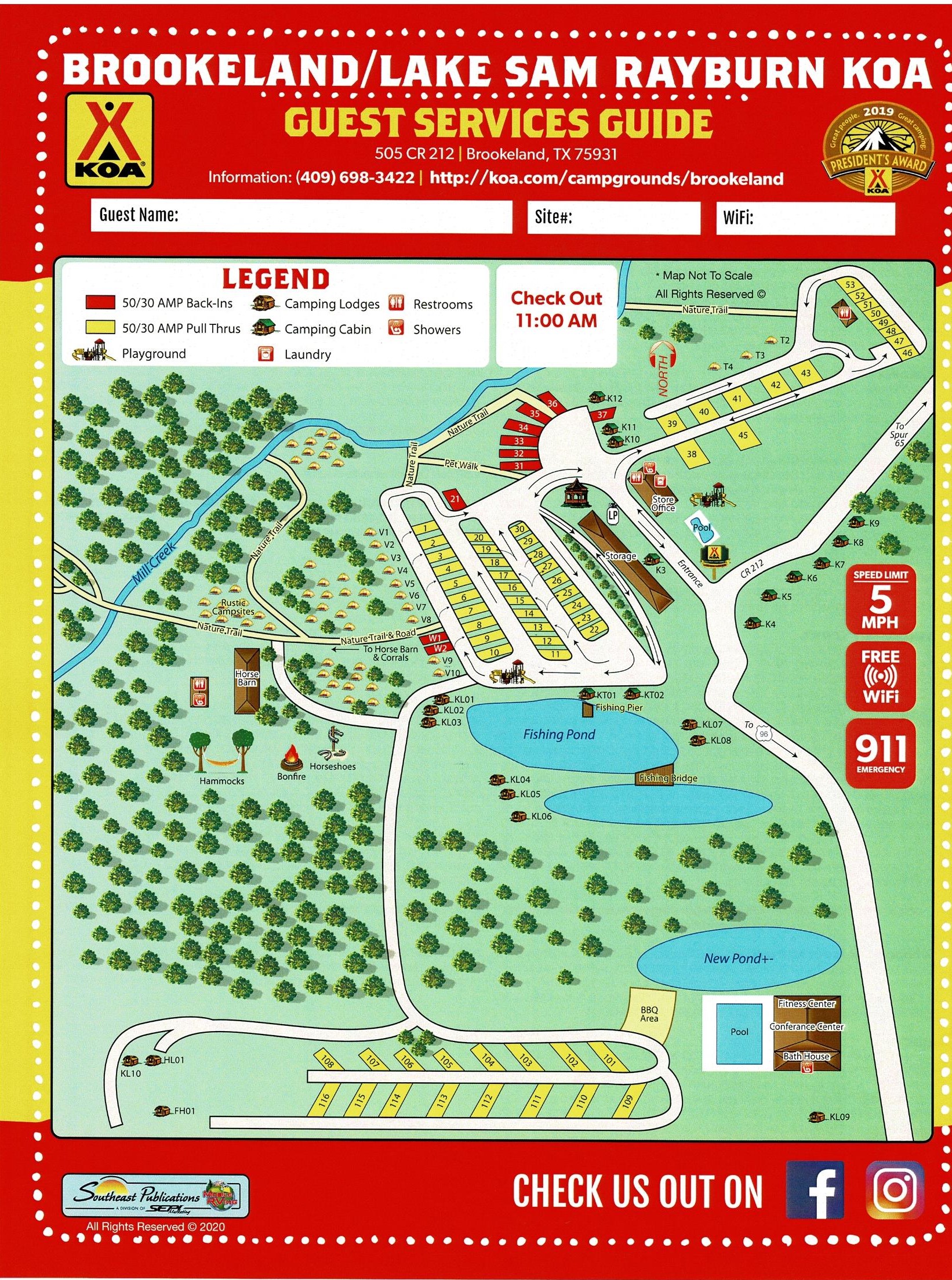 Campground Site Map