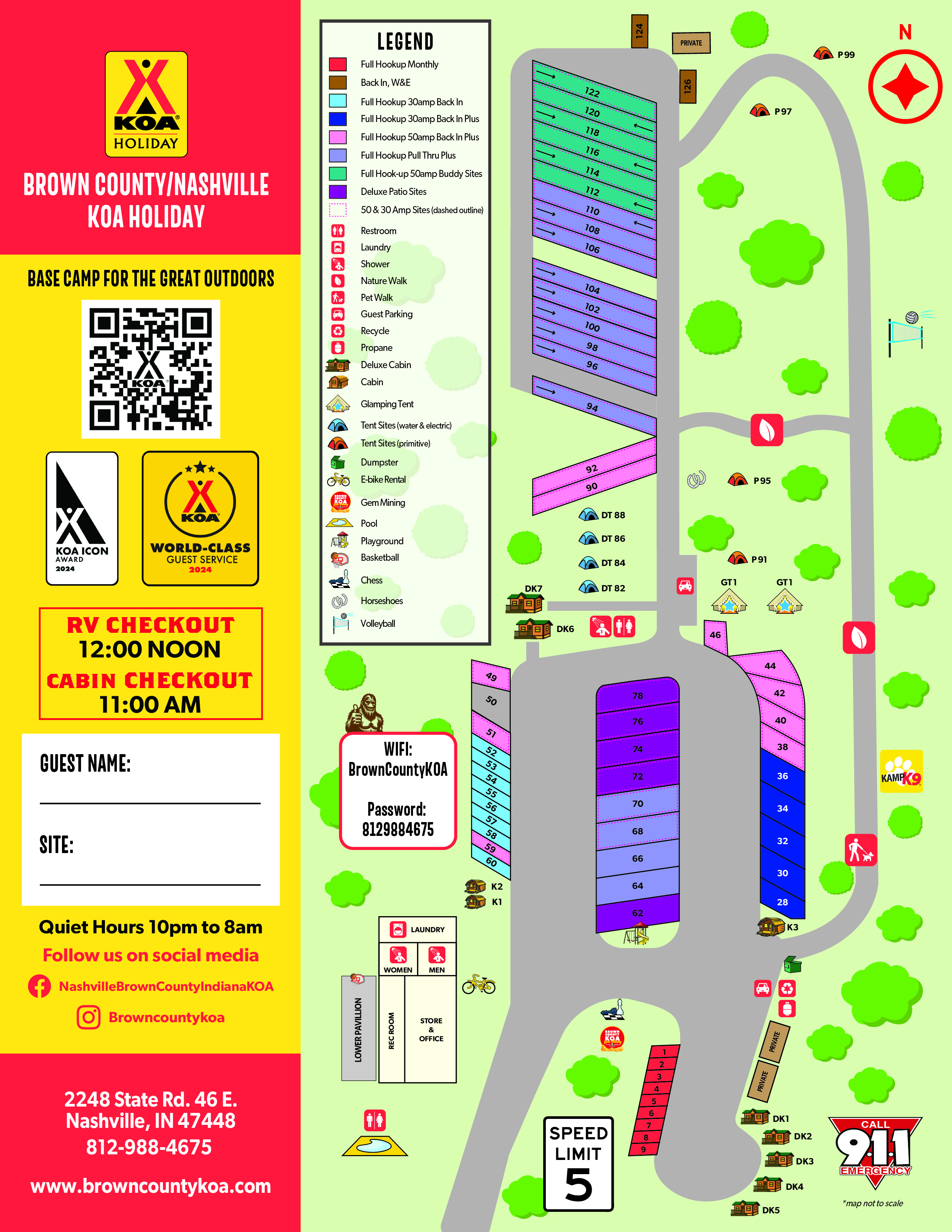 Campground Site Map