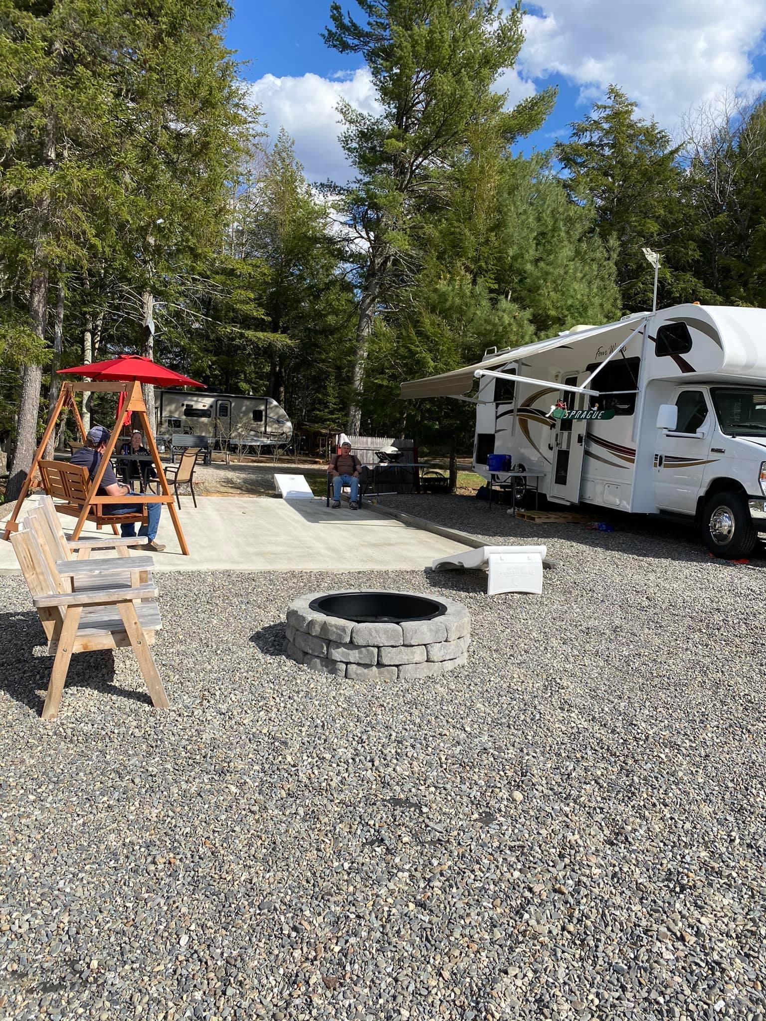 Site 18 is our first family fun site. Great site with a large patio snd your own family games to use.