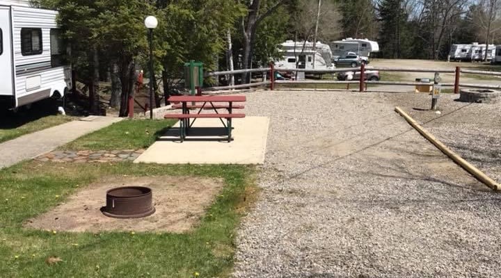 Site 34 is one of our 30 amp patio back ins. Close to bathhouse with a great view of the playground.
