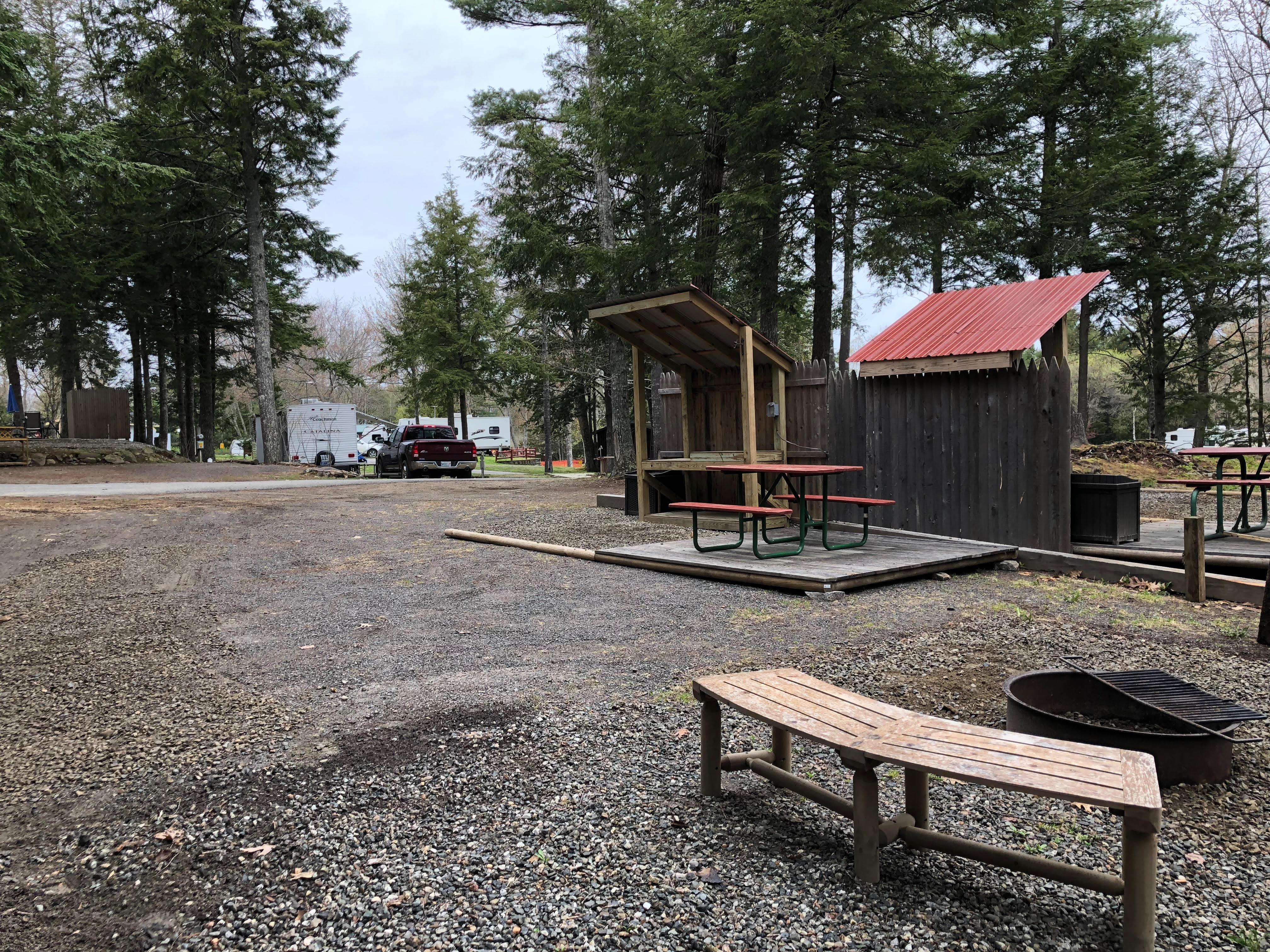 Deluxe tent site. Camping kitchen and more,  Come and enjoy this spacious tent site.