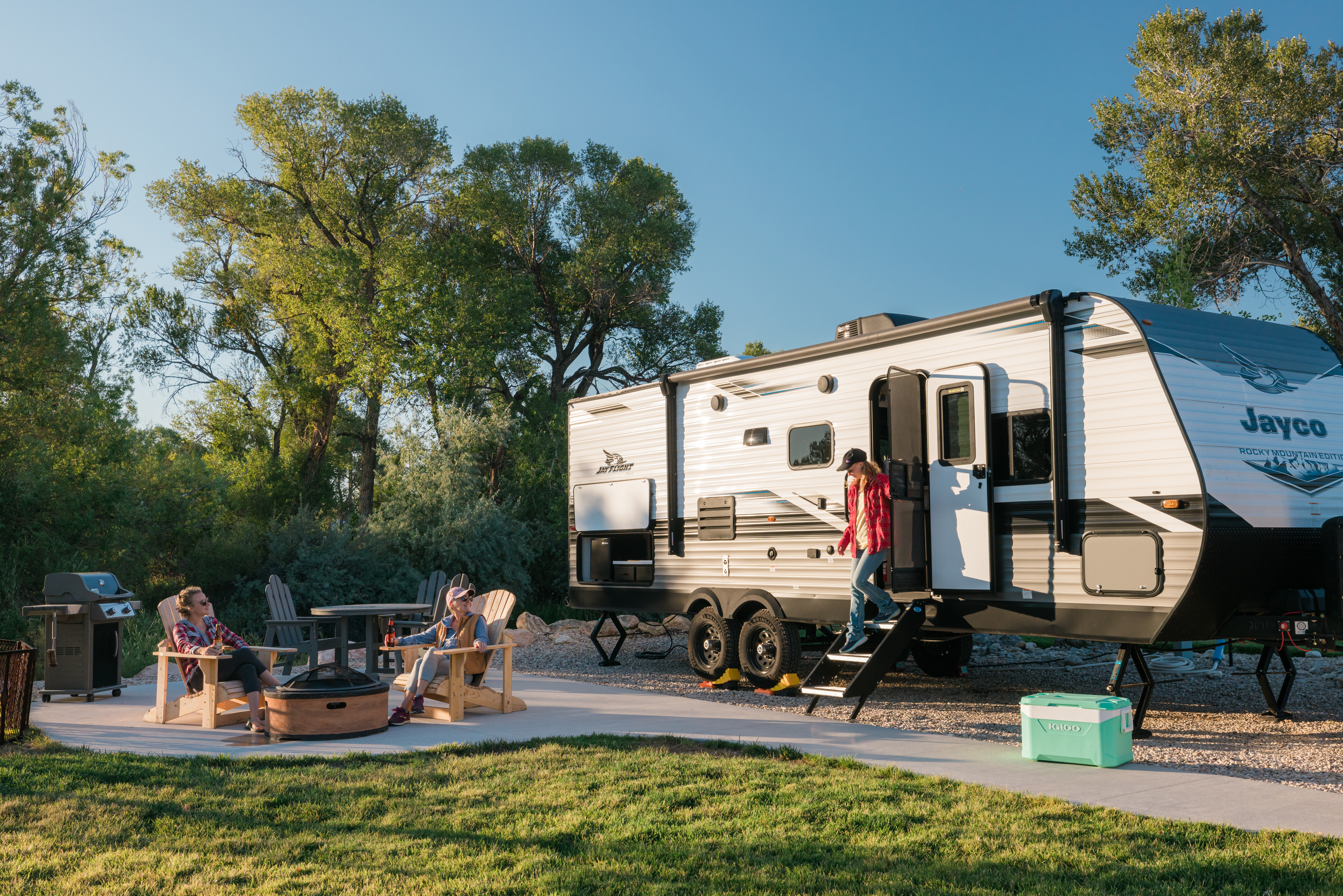 Site 95 Clear Creek Back-in KOA Patio
