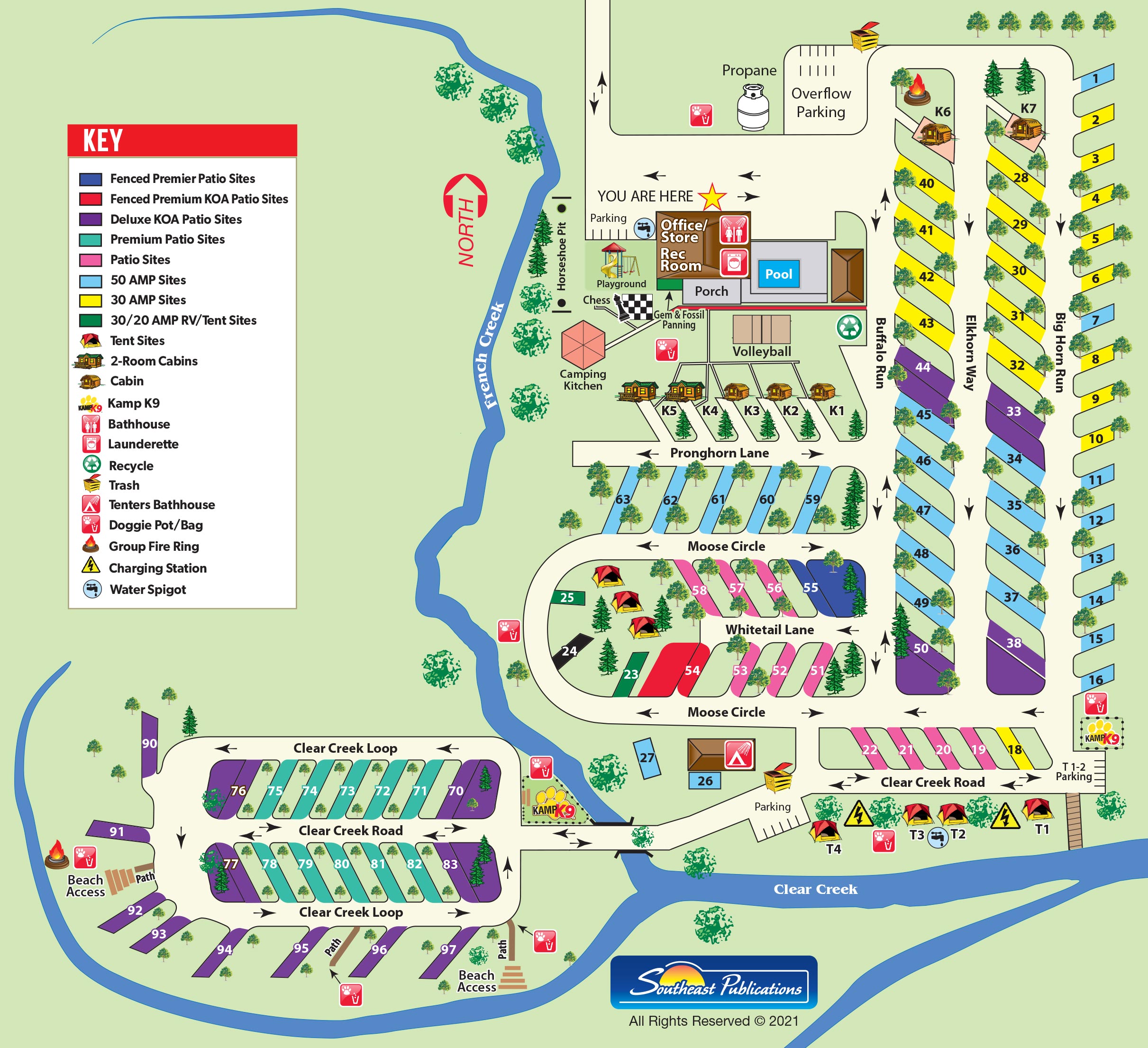 Campground Site Map
