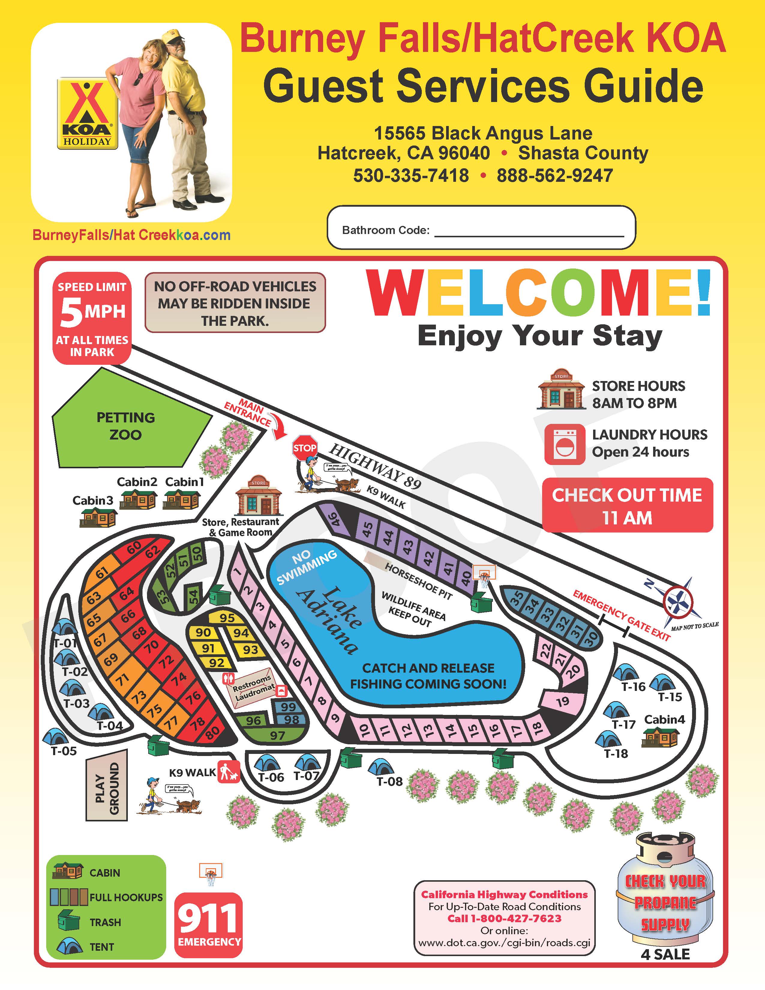 Campground Site Map