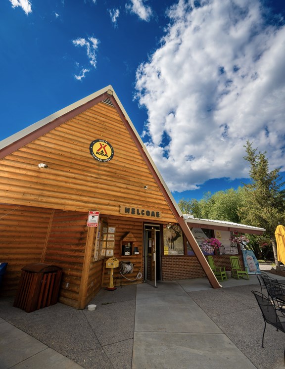 New front of building