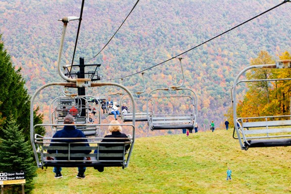 Sky Rides at Bristol  Mountain (in the fall)