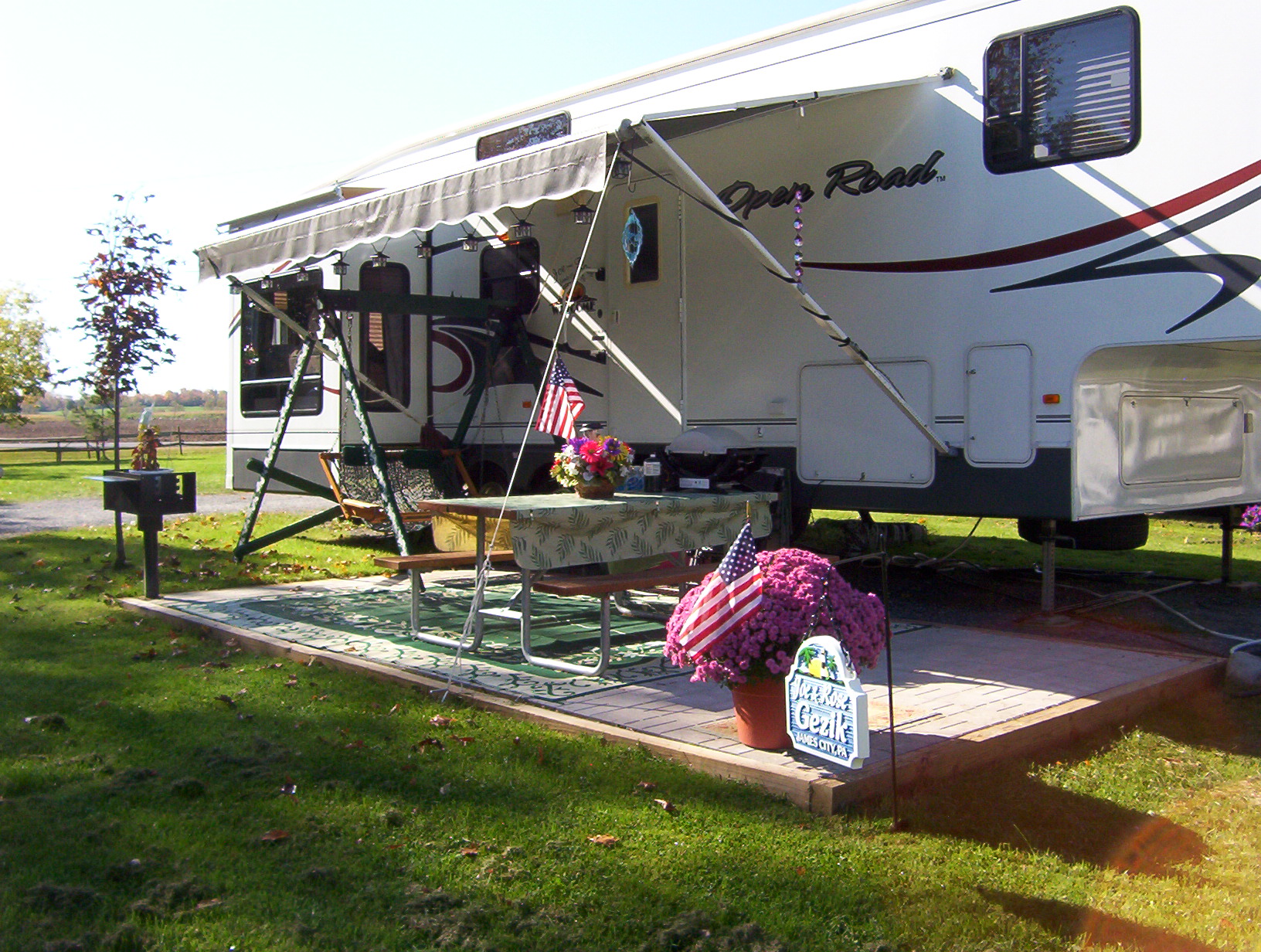 Patio site.