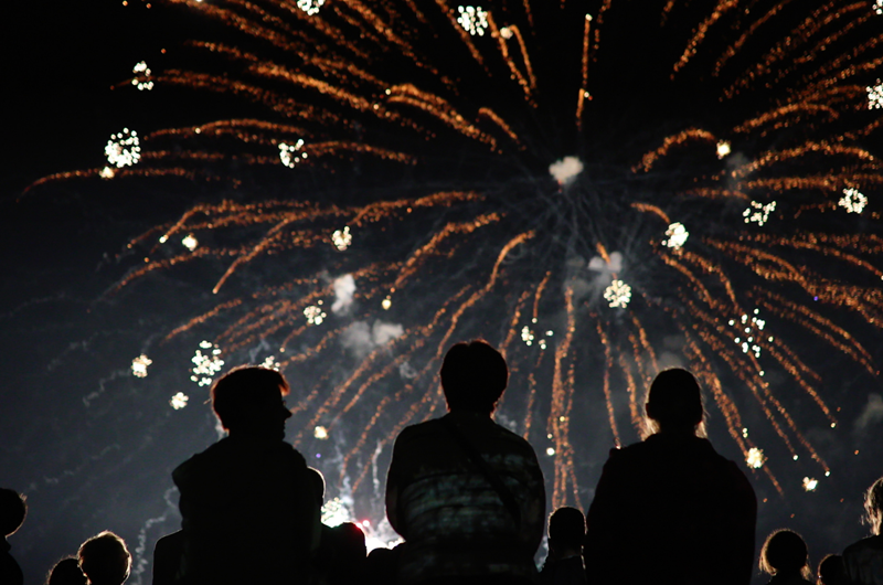 4th of July Fireworks at Avon Fishing Pier Photo