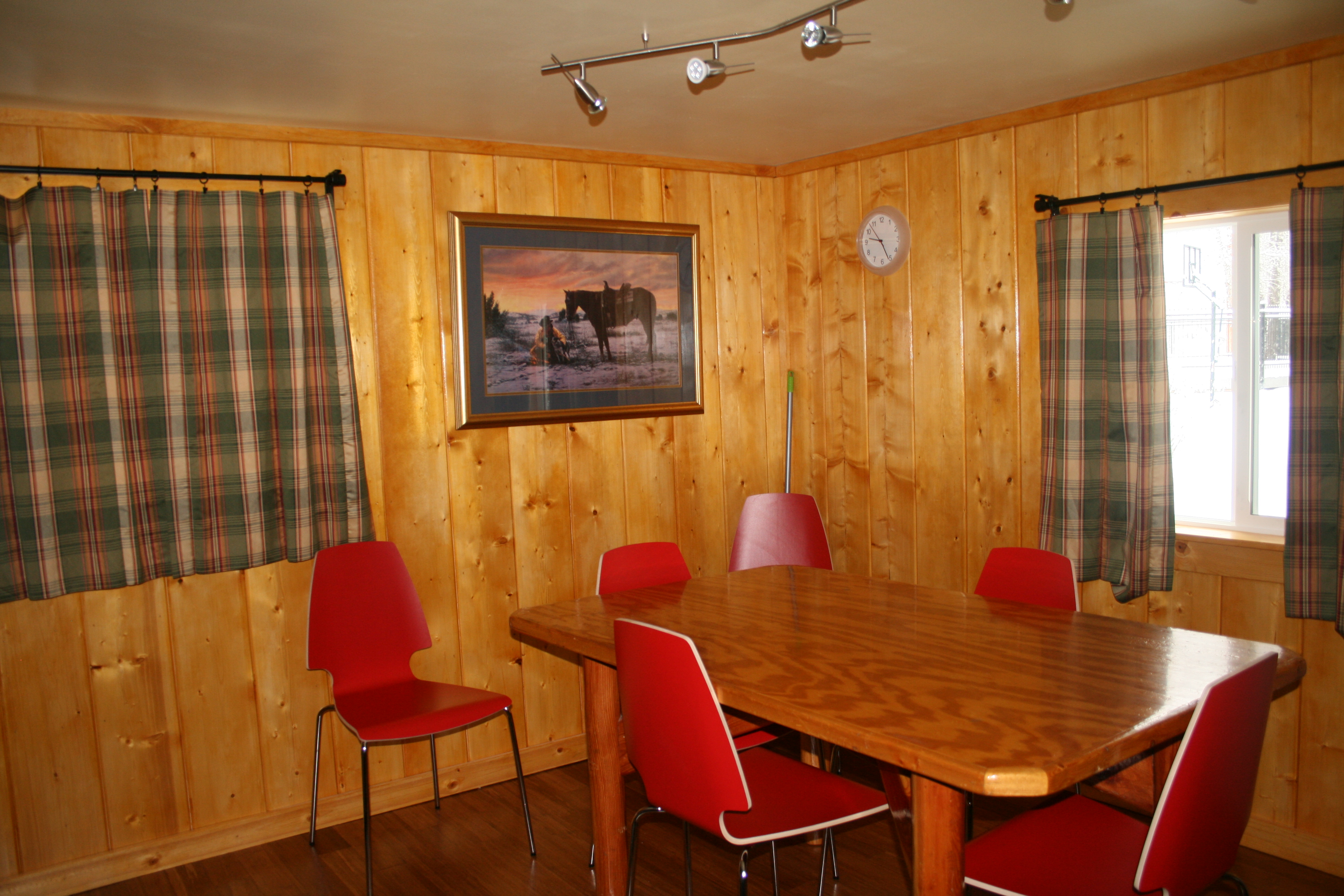 Generous dining area