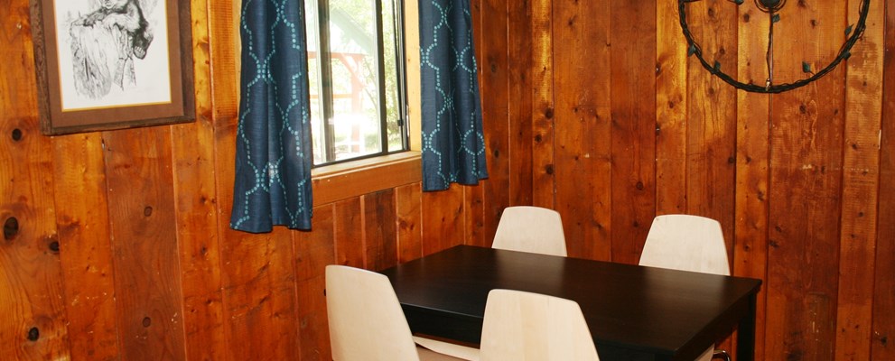 Dining area off the kitchen.