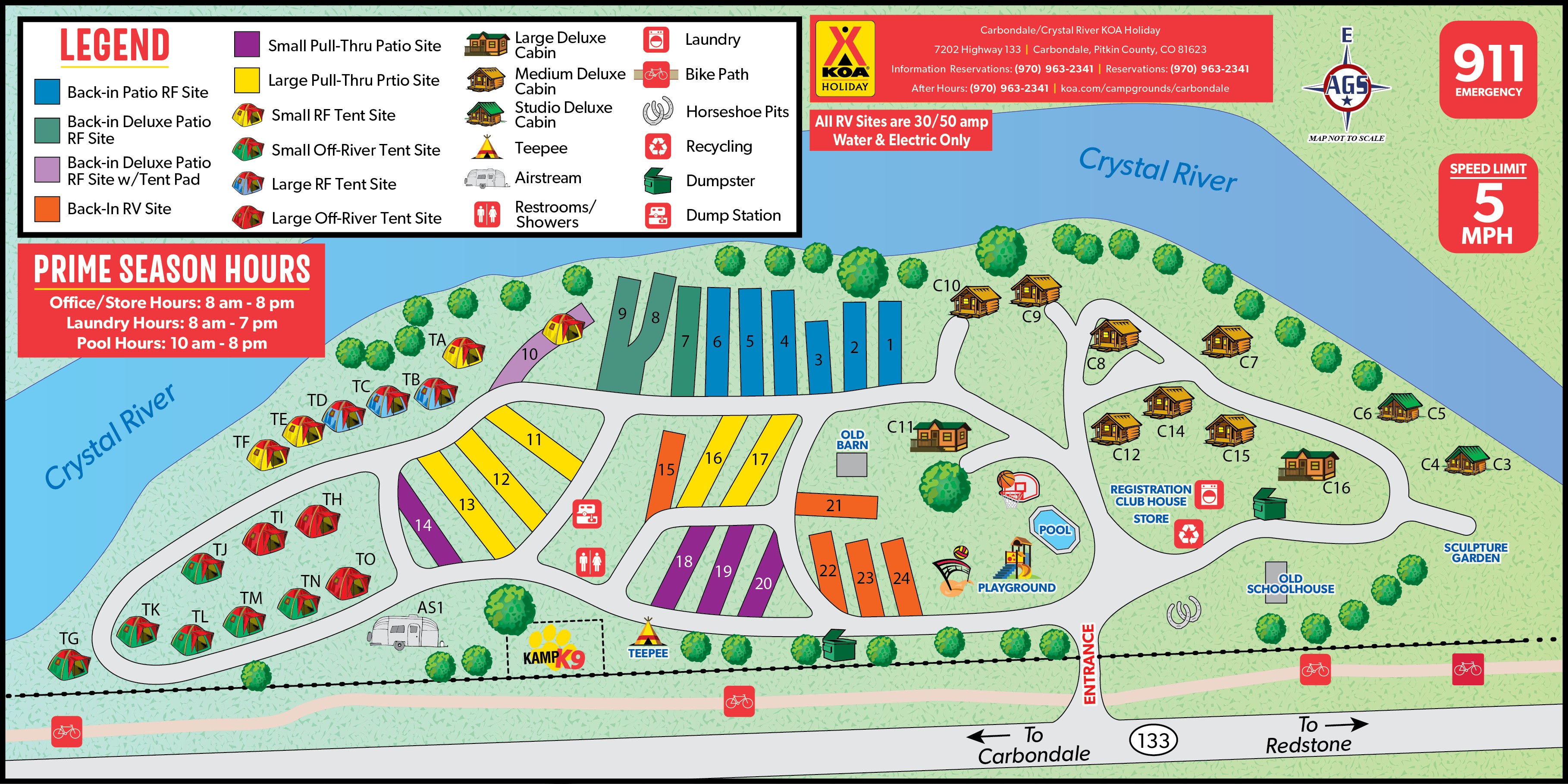 Campground Site Map