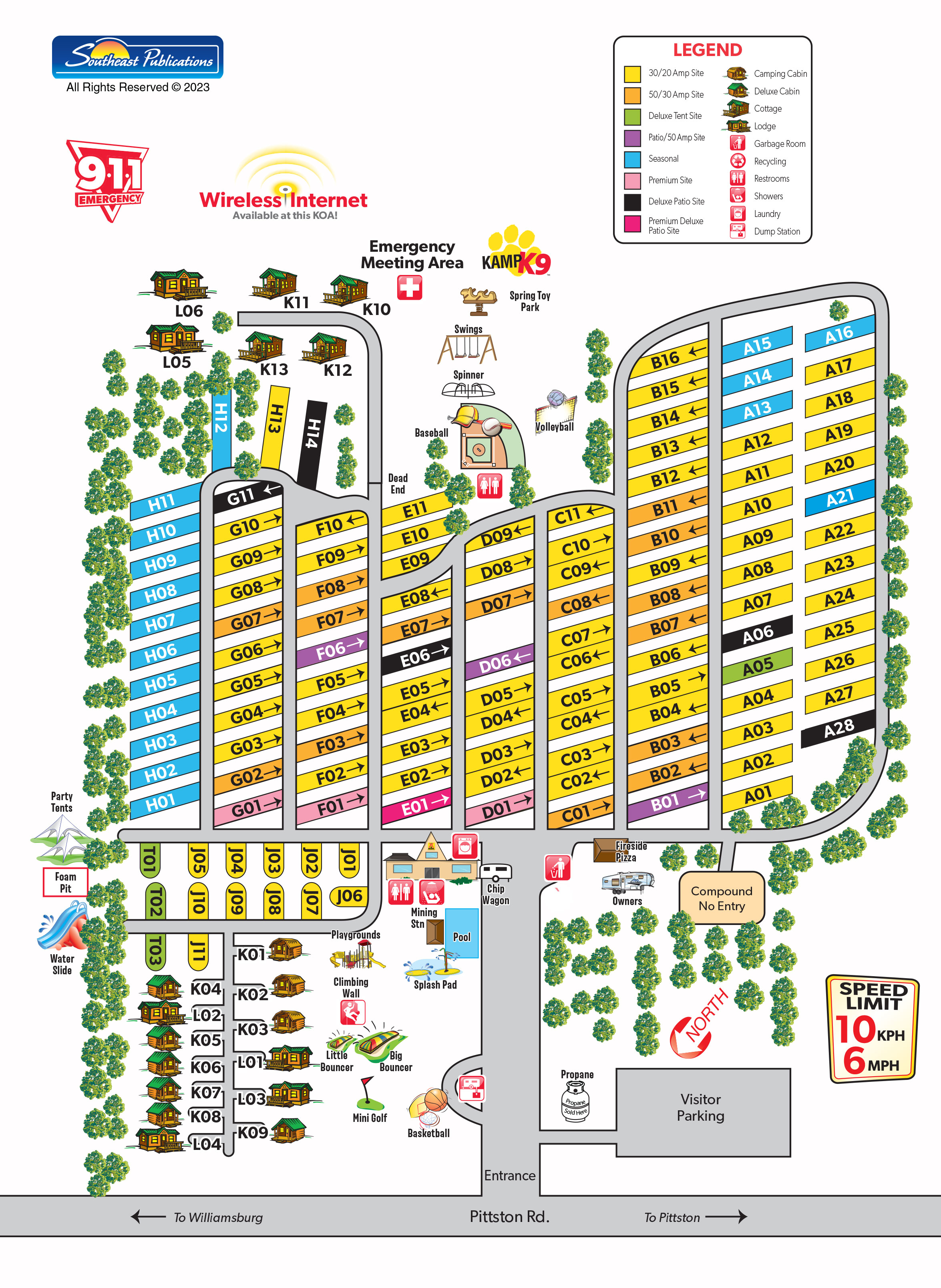 Campground Site Map