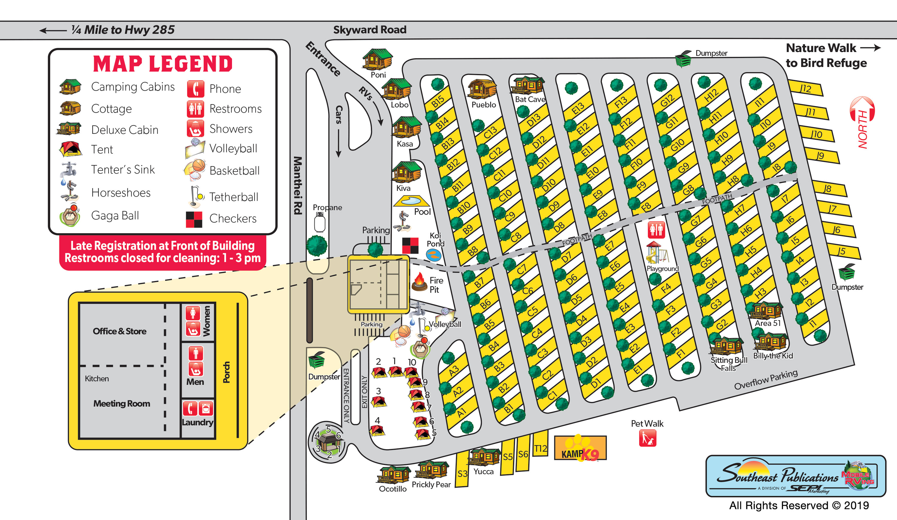 Campground Site Map