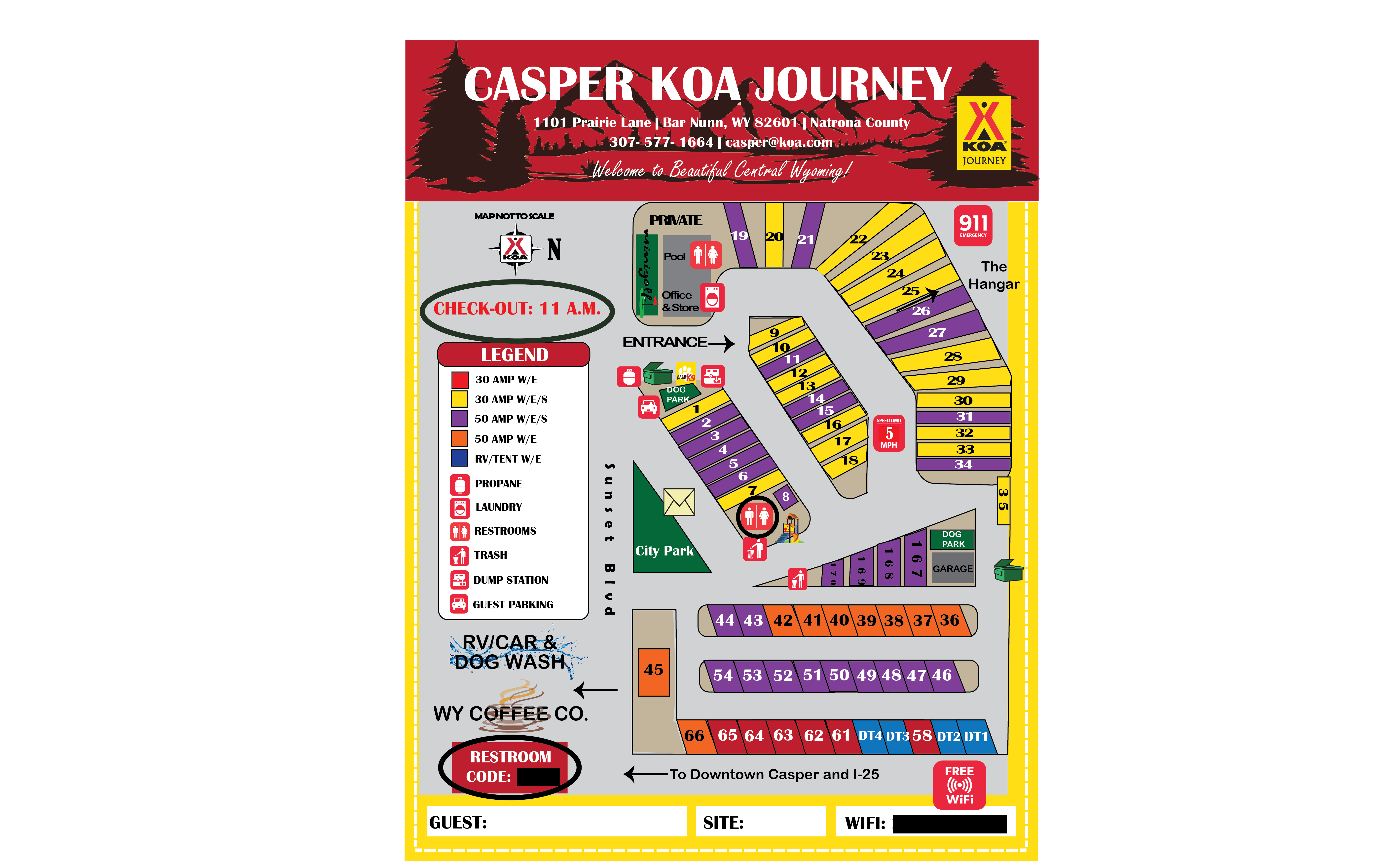 Campground Site Map