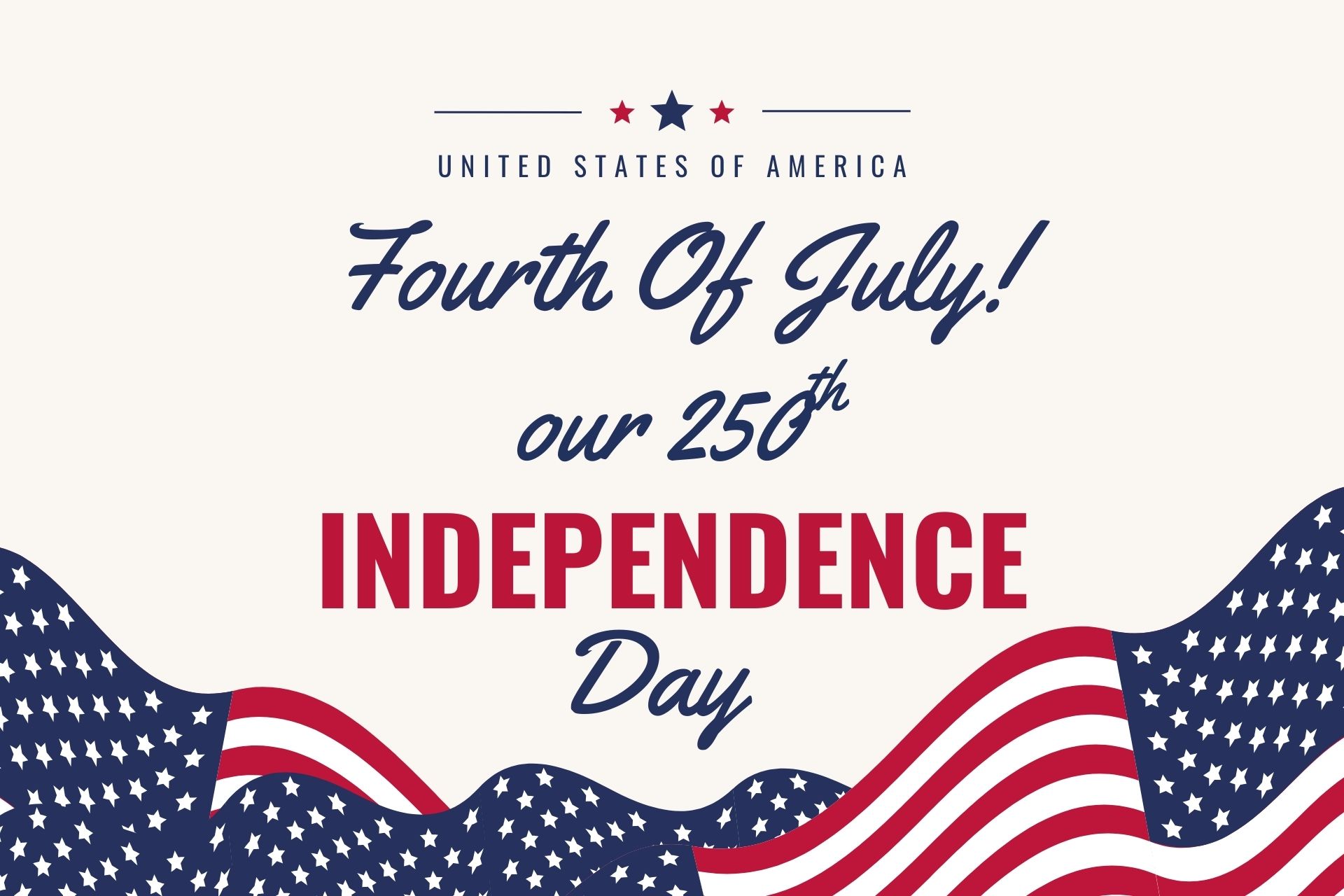 July 3-5: Fourth of July - Our 250th Independence day! Photo