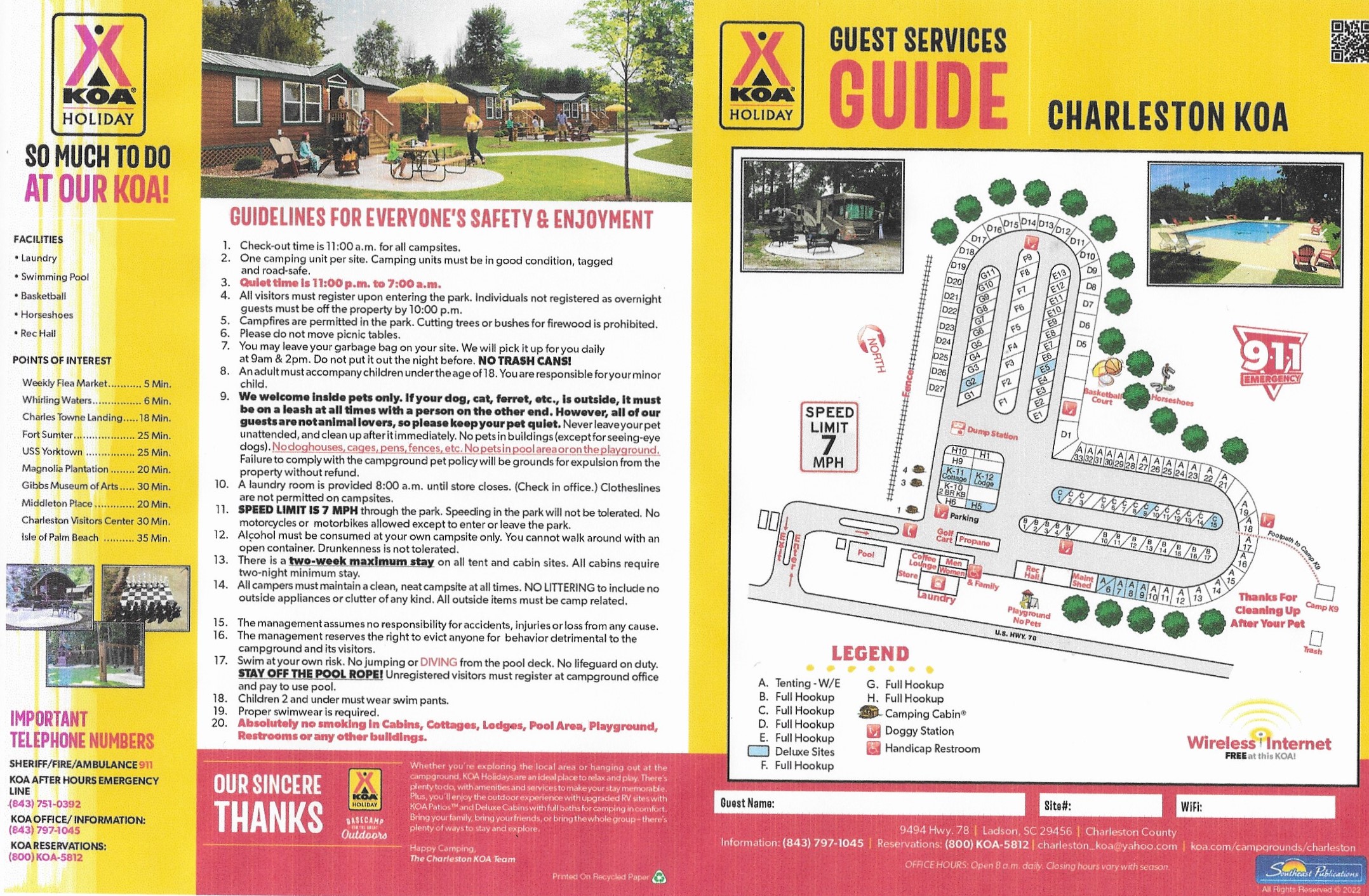 Campground Site Map