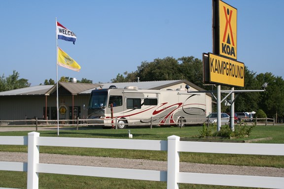 Checotah/Lake Eufaula West KOA Entrance